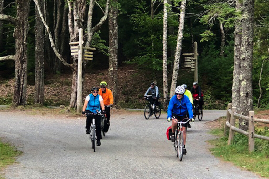 cyclists at Acadia National Park