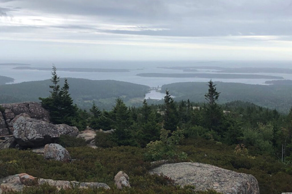 Acadia National Park Penobscot Mountain south facing