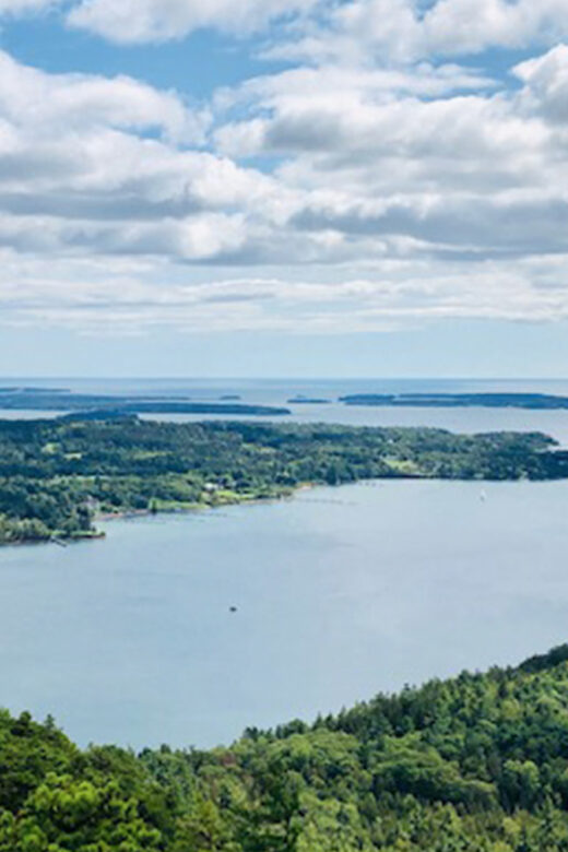 Acadia National Park Maine view from Acadia Mountain