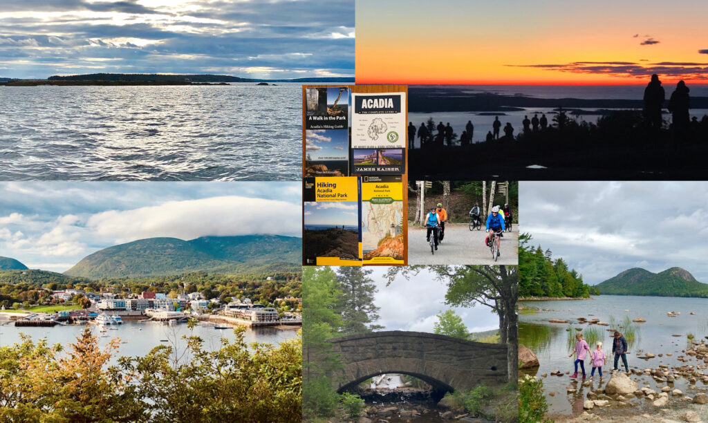 collage of acadia maine national park photos by Peter Hinman