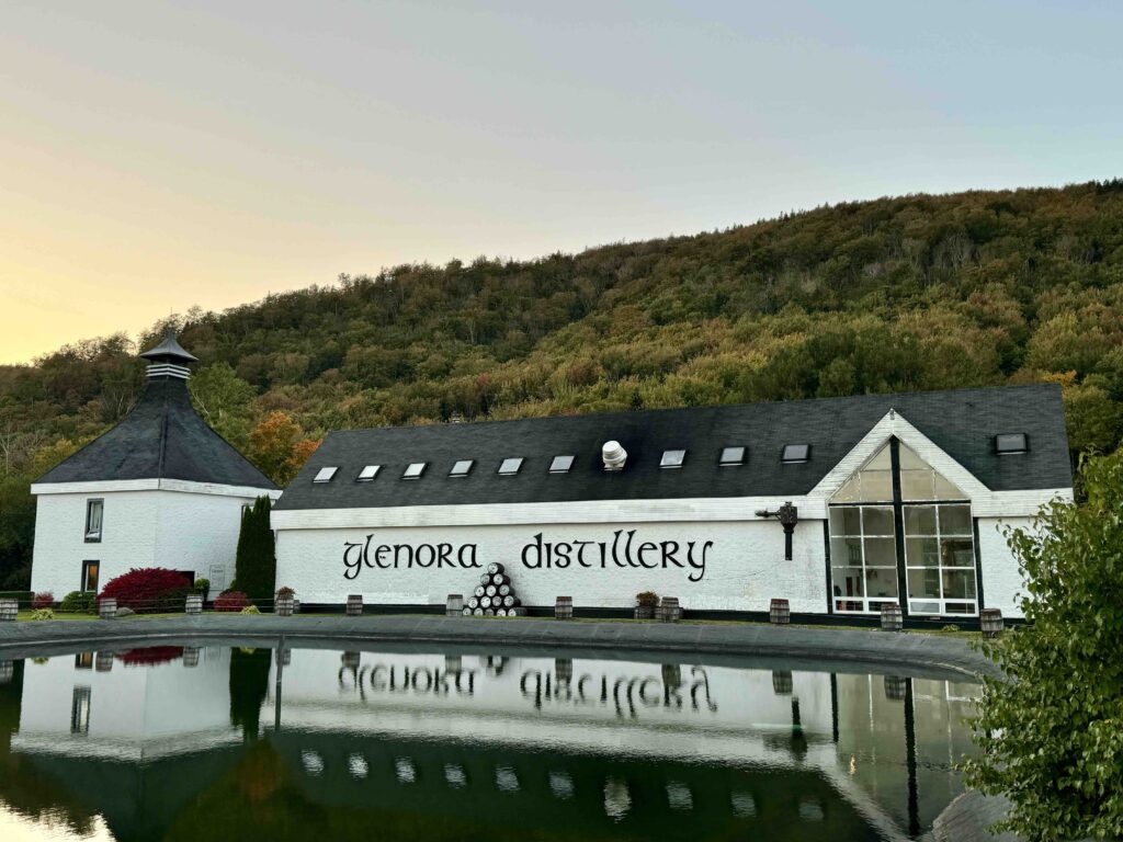 close up view of the Glenora Distillery   in Mabou, Cape Breton